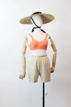 1950s cotton BELTED shorts xs | new spring summer