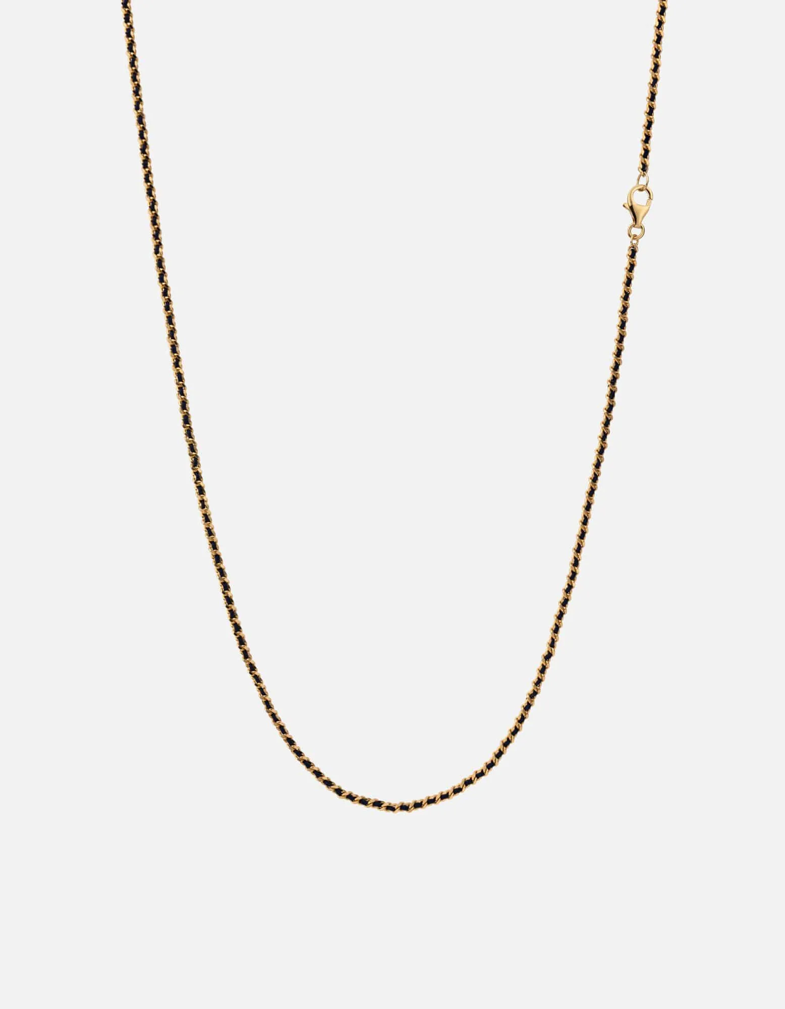 2mm Woven Chain Necklace, Gold Vermeil