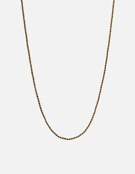 2mm Woven Chain Necklace, Gold Vermeil