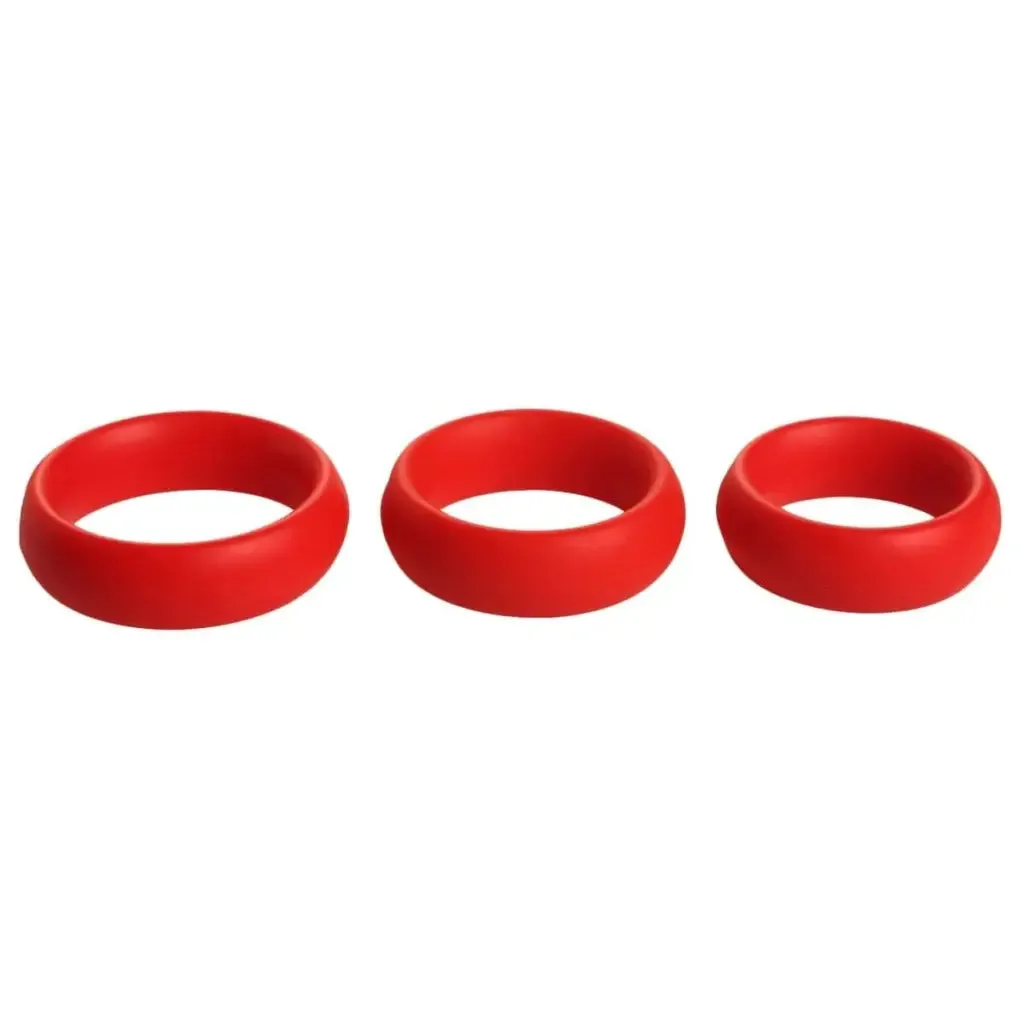 3 Piece Silicone Cock Ring Set