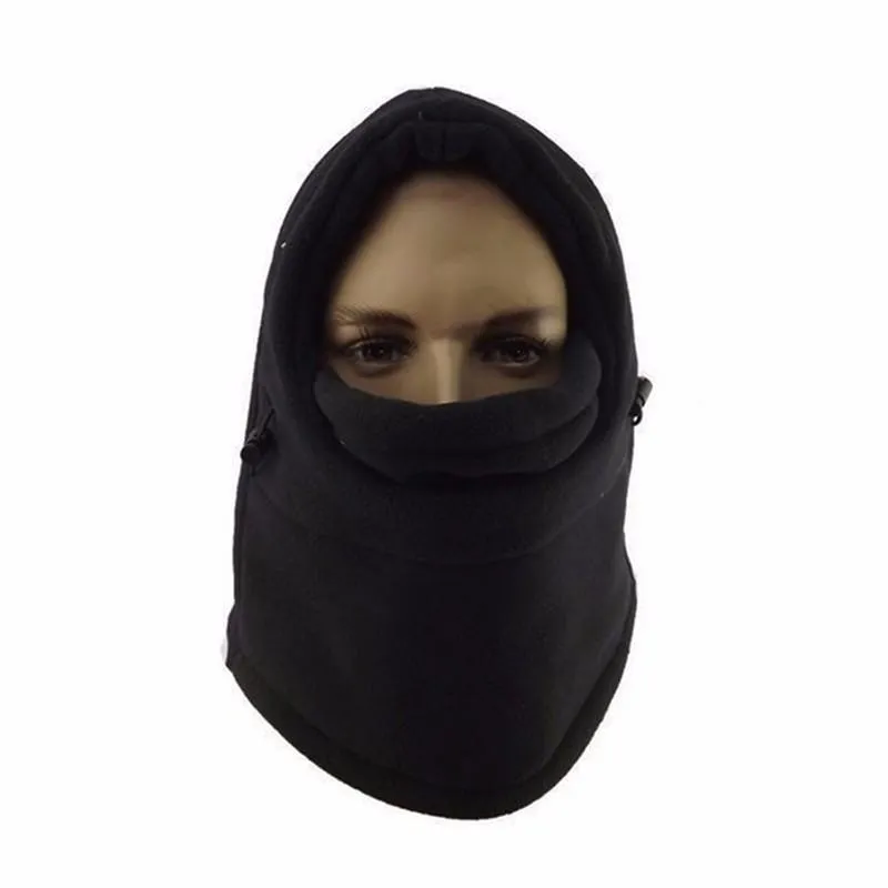 6 in1 Neck Balaclava Winter Face Hat Fleece