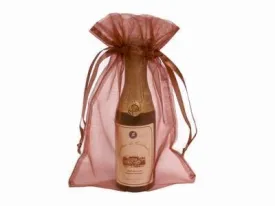 6x9 Chocolate Sheer Organza Bags -10 pcs