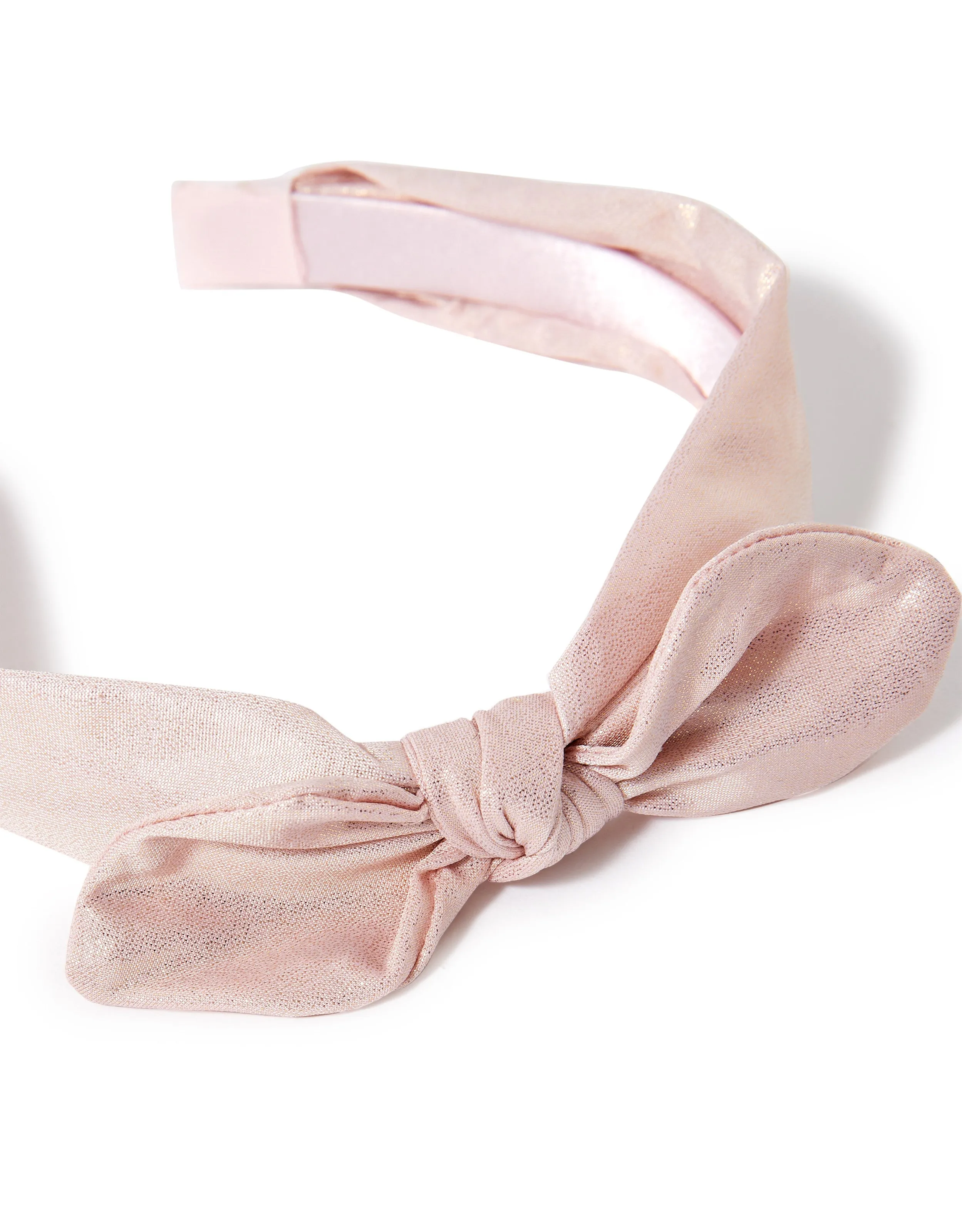 Accessorize Girl Shimmer Tie Bow Alice Band