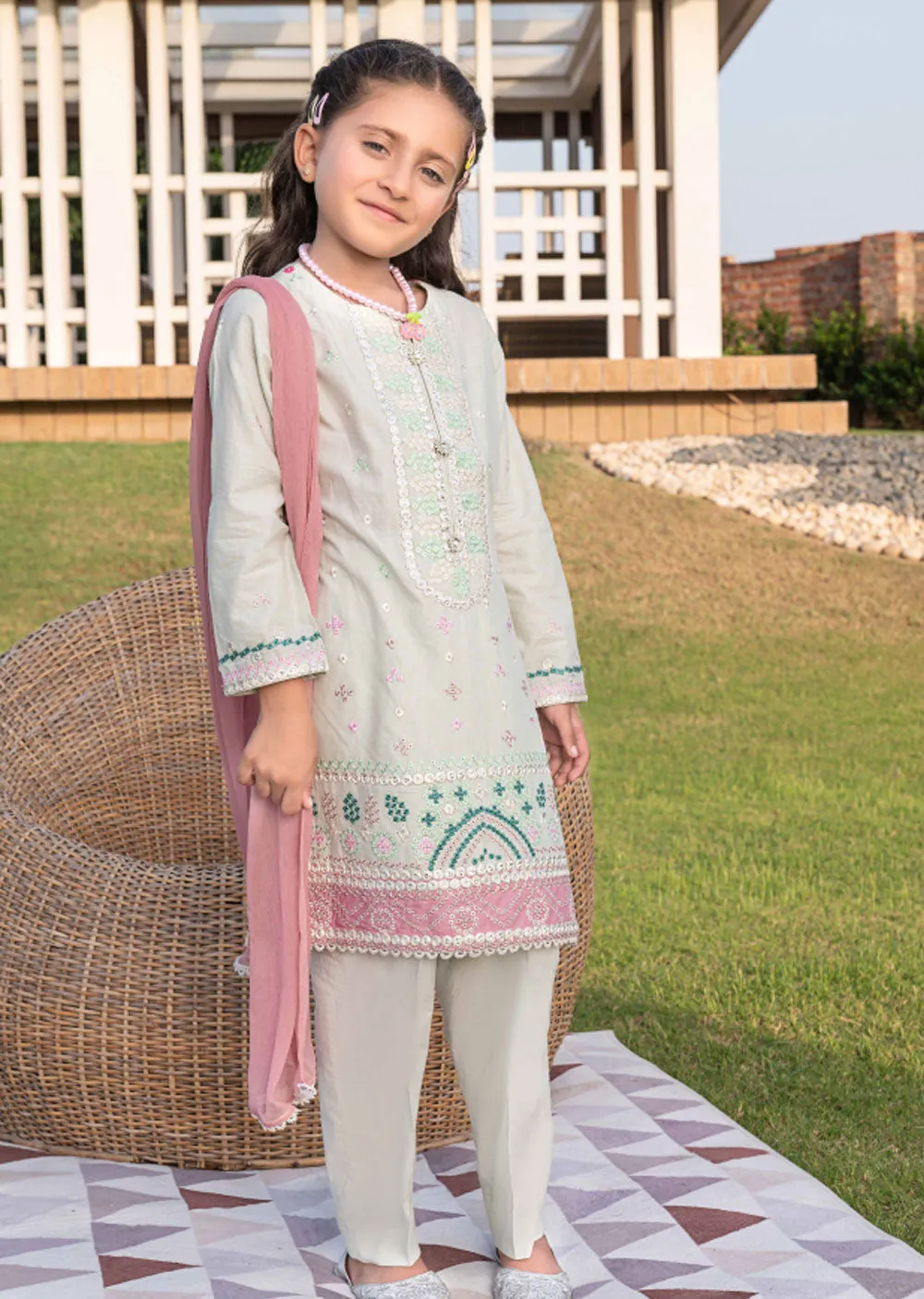 AL-732 - Readymade - Mother & Daughter Luxury Emboirdered Collection 2023