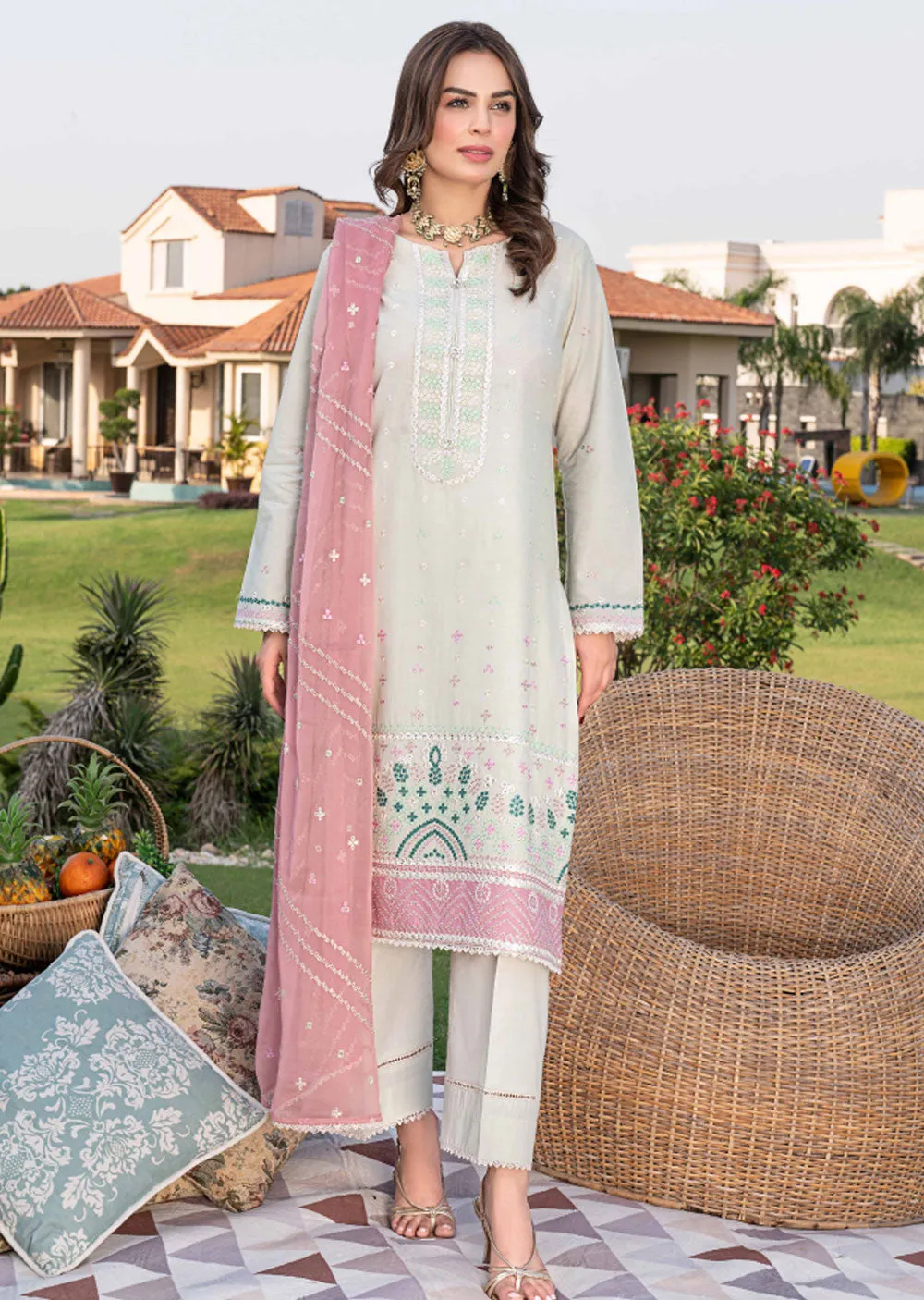 AL-732 - Readymade - Mother & Daughter Luxury Emboirdered Collection 2023