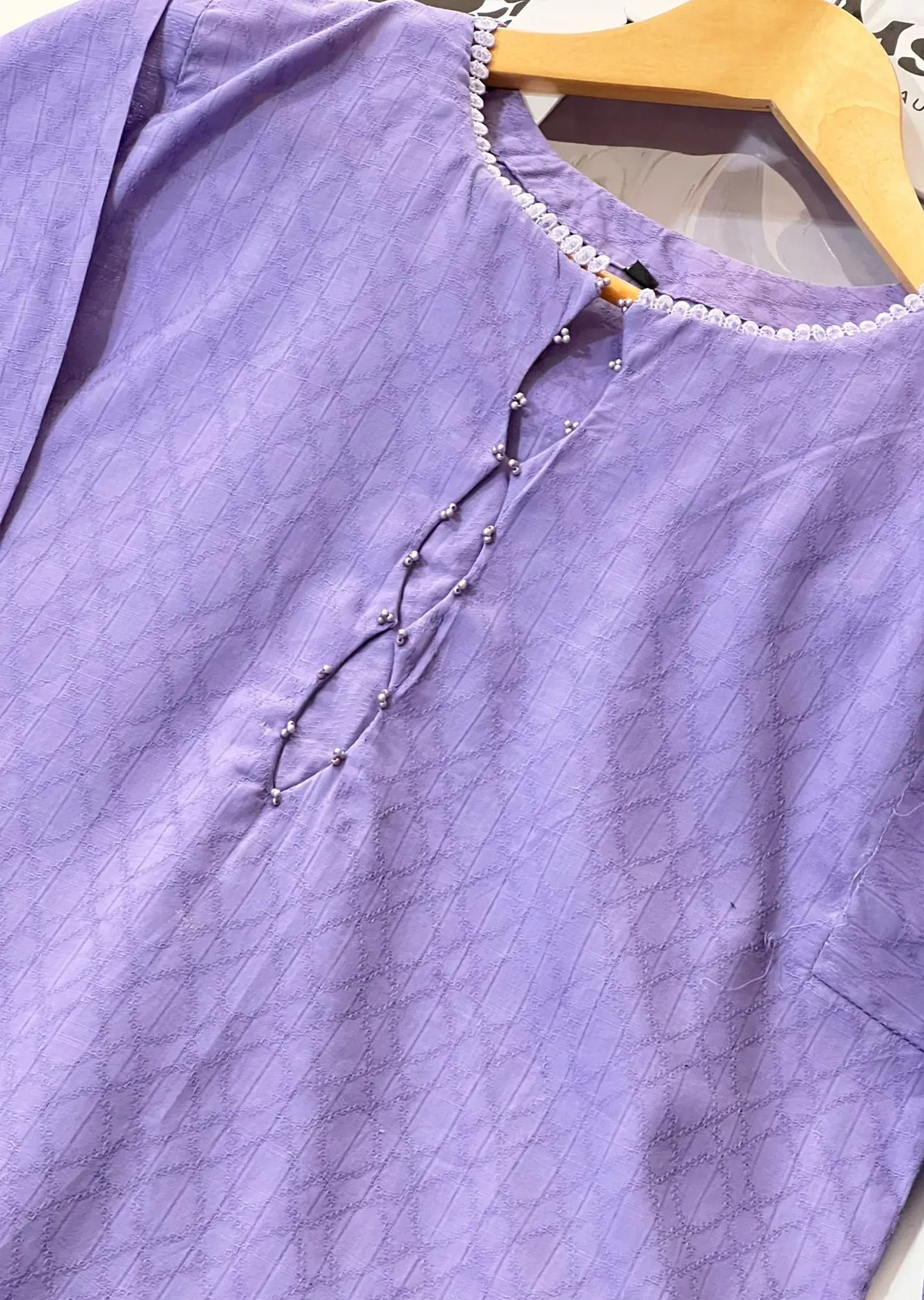 AMR1412 Lilac Readymade Lawn Suit