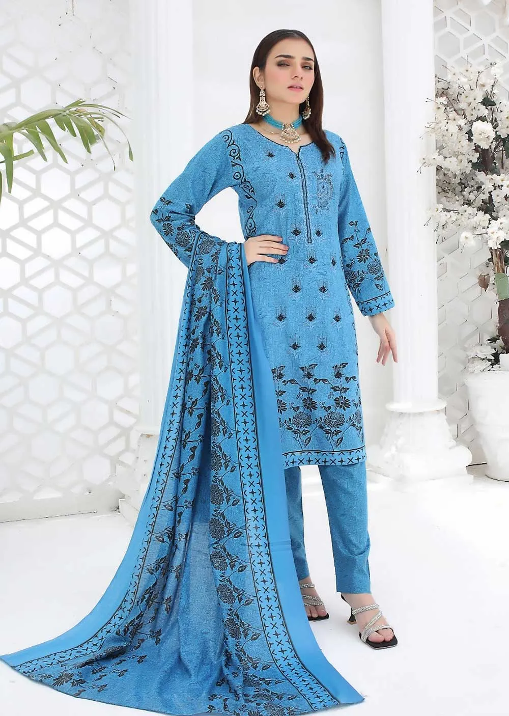 AMT41004 Blue Readymade Lawn Suit