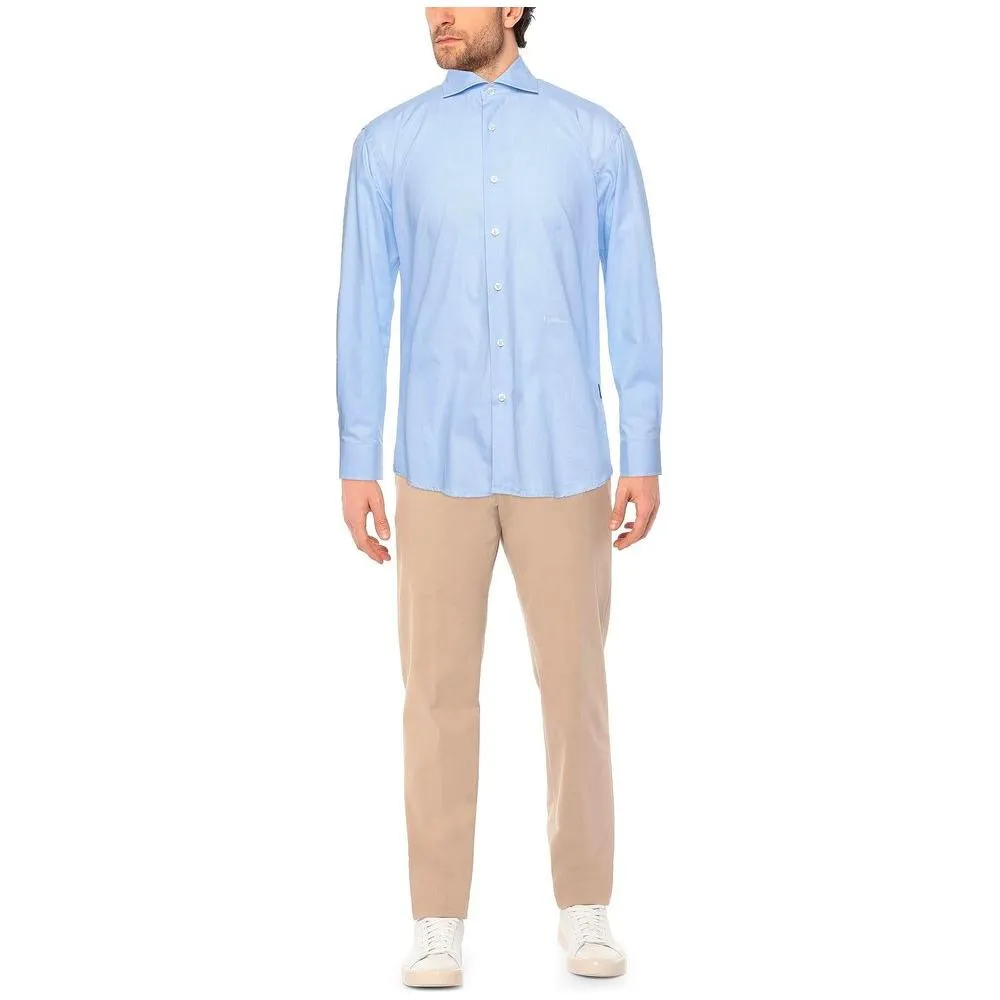 Aquascutum Chic Light Blue Oxford Cotton Shirt