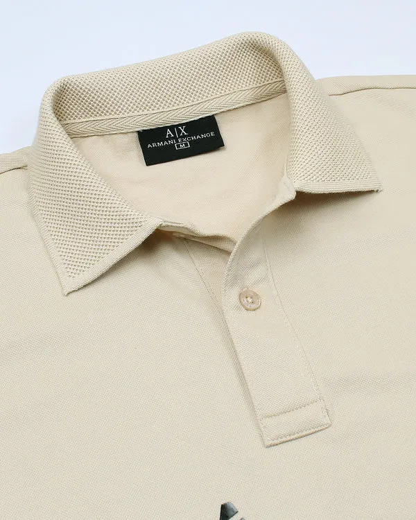 AX - Men 'Beige' A-X Black Gold Polo AX889