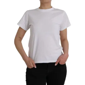 Balenciaga White Cotton Crew Neck Short Sleeves Tee T-shirt