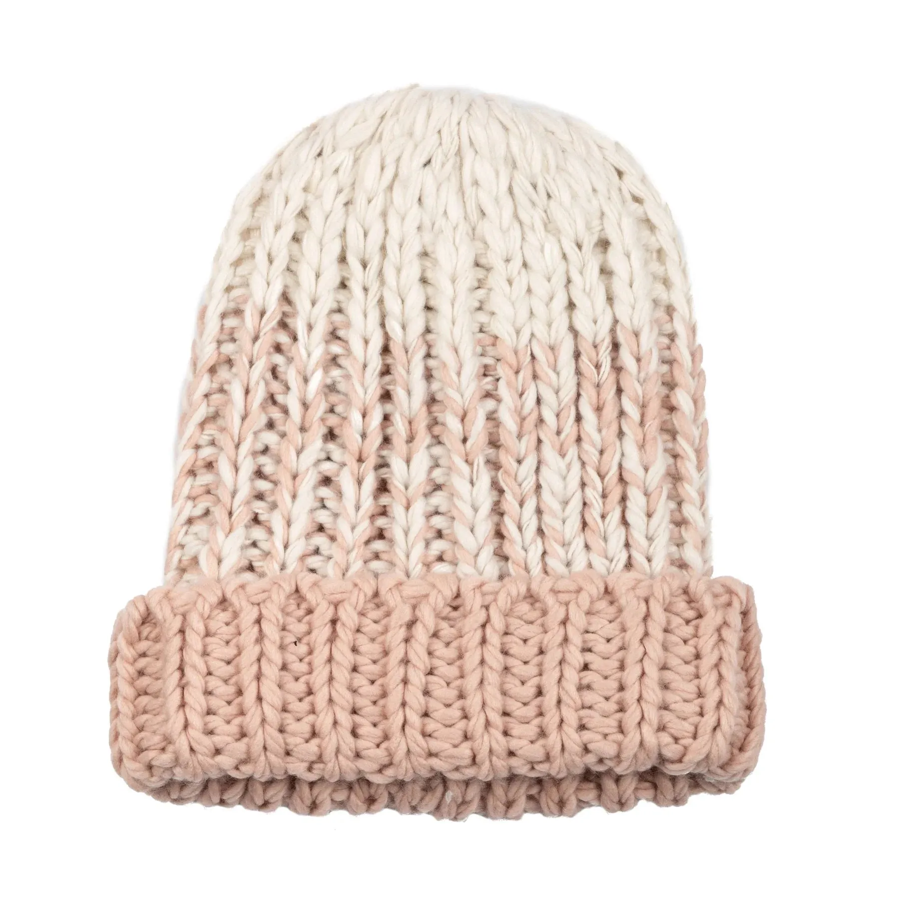 Brisk Ombre Beanie in Blush