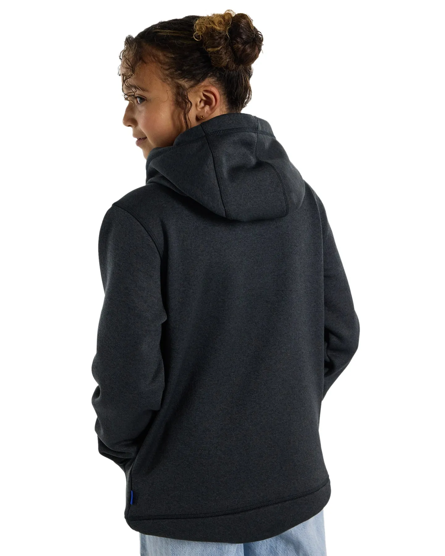 Burton Kids' Oak Pullover Hoodie - True Black Heather