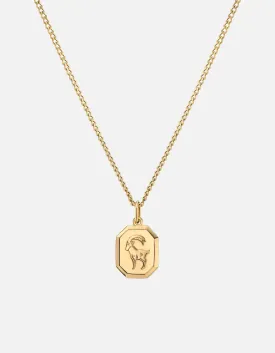 Capricorn Nyle Necklace, Gold Vermeil