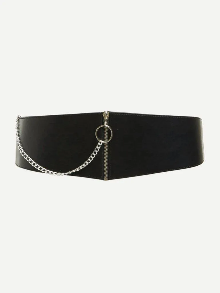 Chain Linked Zipper Belt