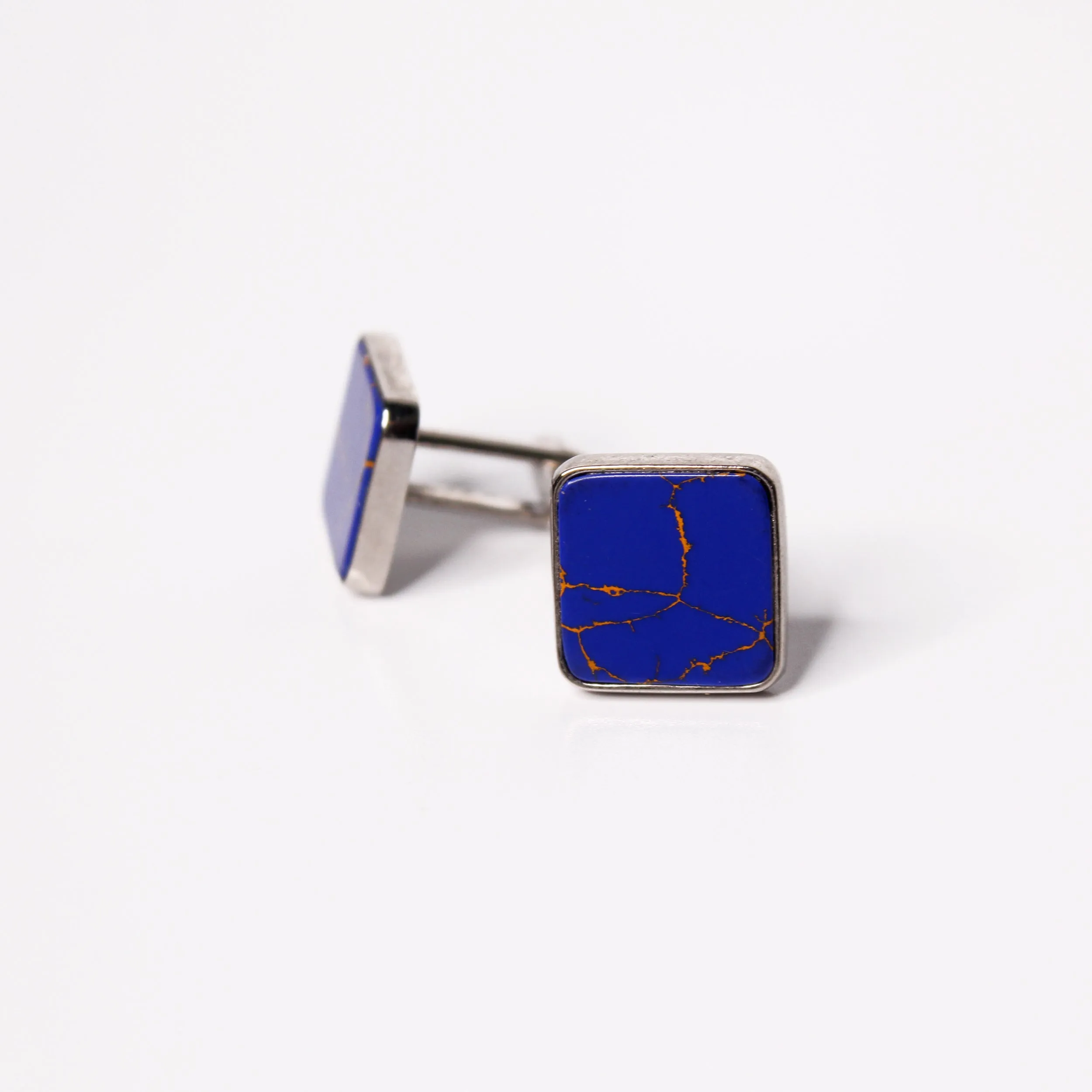 Cufflinks in Lapis Stone