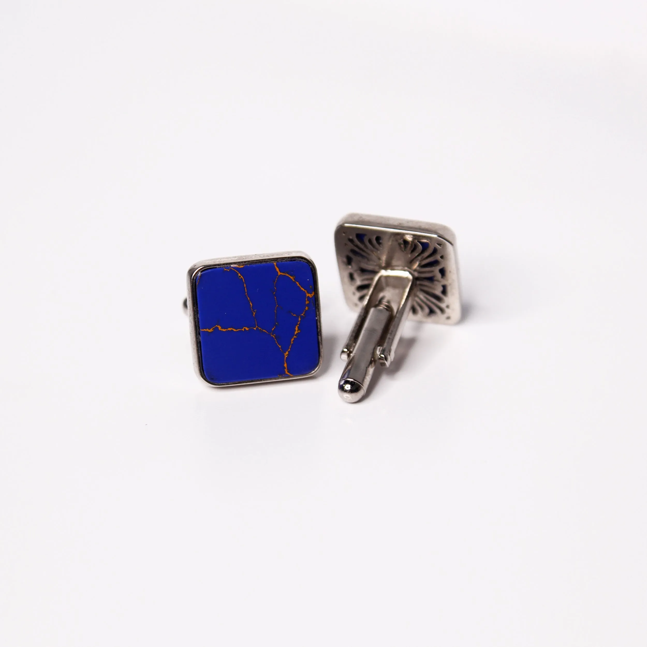 Cufflinks in Lapis Stone