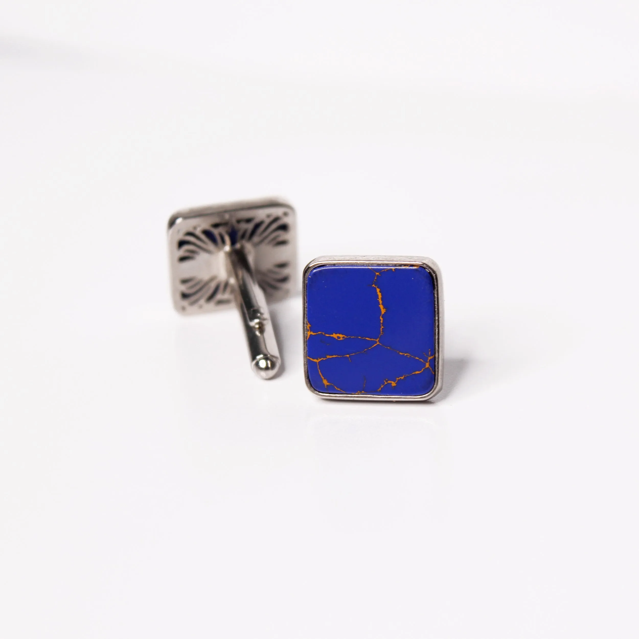 Cufflinks in Lapis Stone