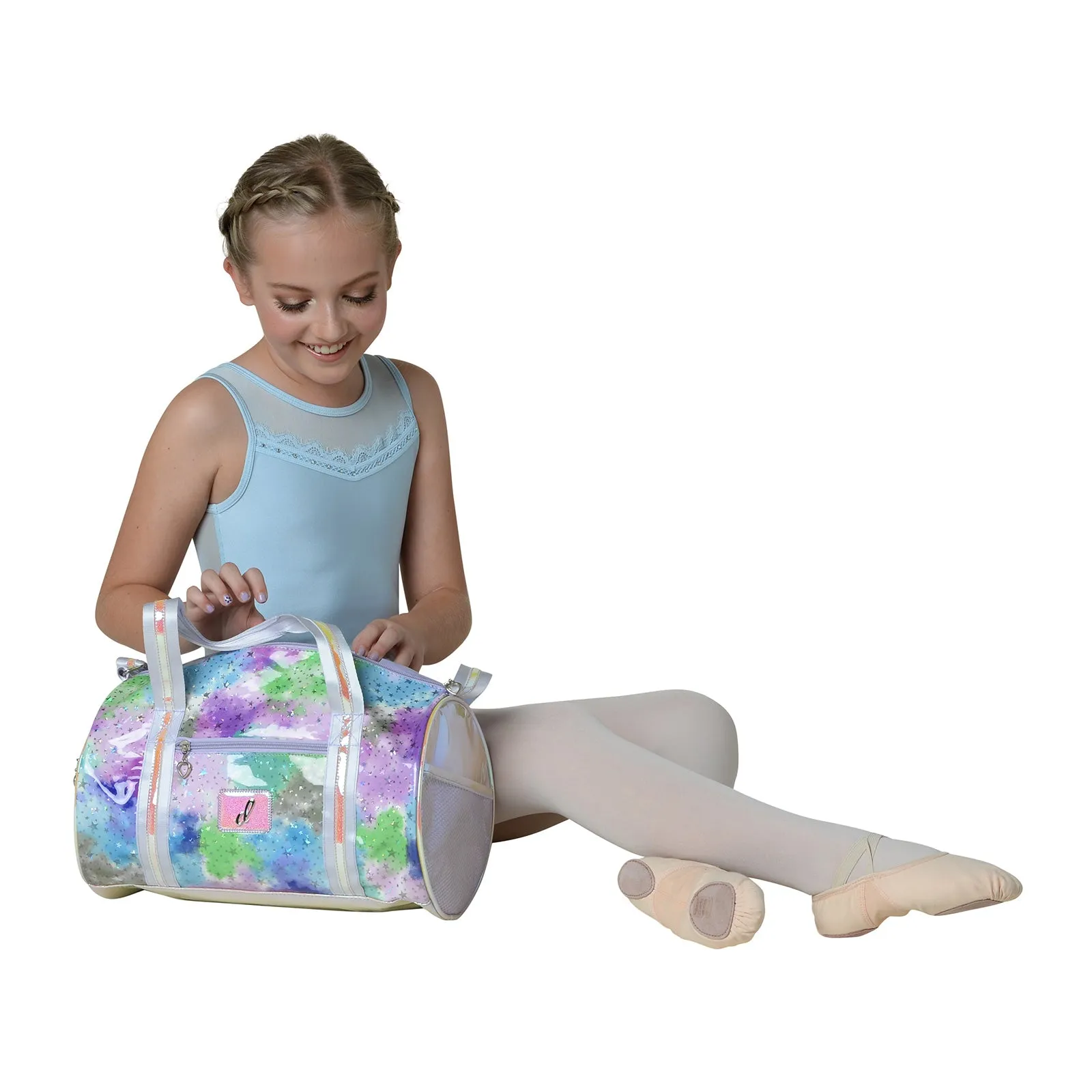 Danznmotion Pastel Clouds and Stars Duffel Bag