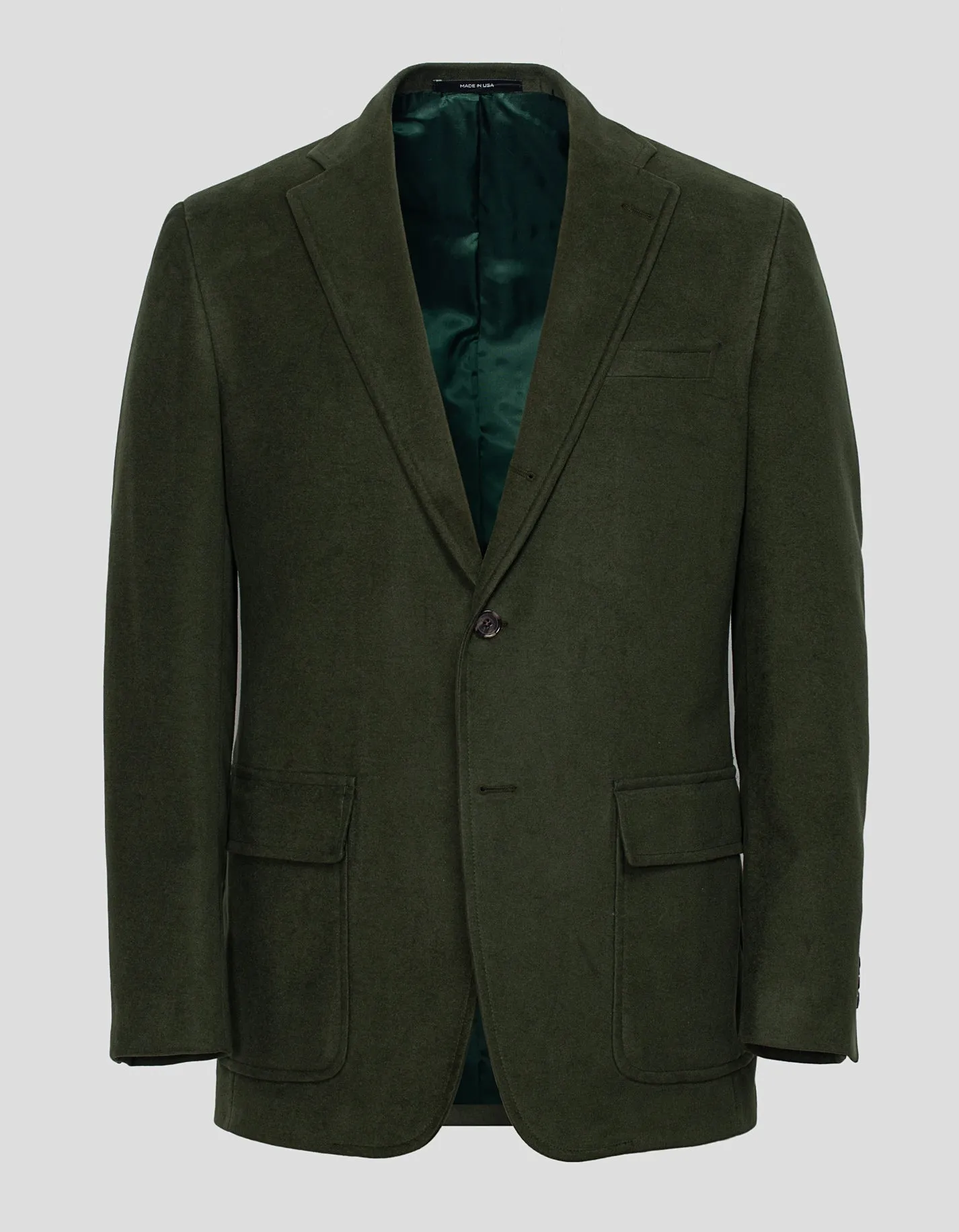 DARK OLIVE MOLESKIN SPORT COAT