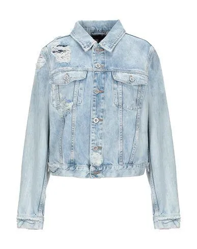 Diesel Women Denim outerwear Blue L INT