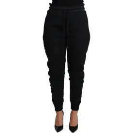 Dolce & Gabbana Elegant Black Jogger Trousers with Iconic Logo