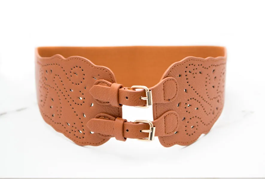 Double Buckle Stetch Belt