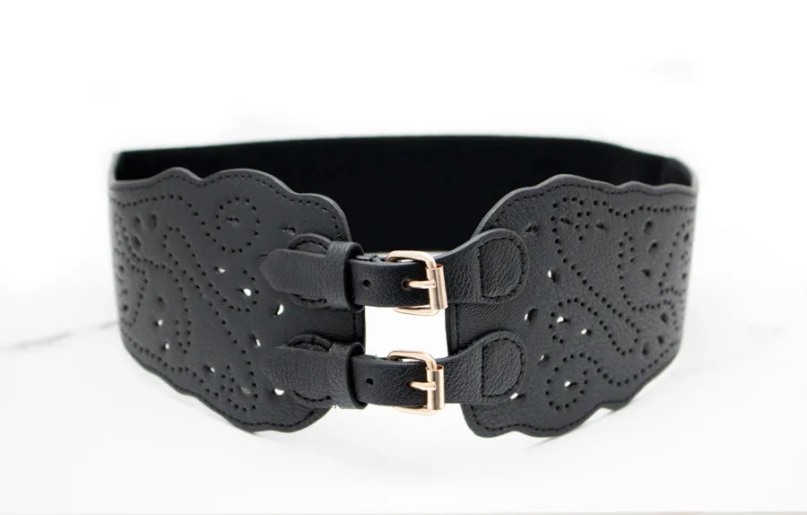 Double Buckle Stetch Belt