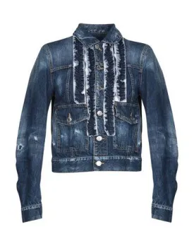 Dsquared2 Women Denim outerwear Blue 4 UK