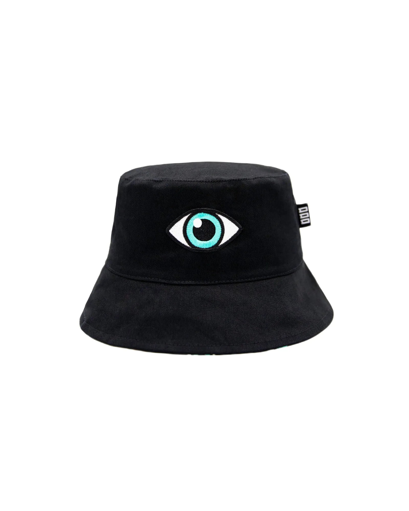 EYES REVERSIBLE STASH POCKET BUCKET HAT