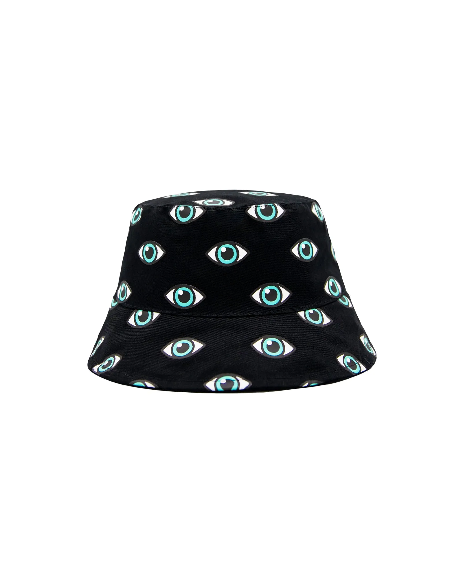 EYES REVERSIBLE STASH POCKET BUCKET HAT