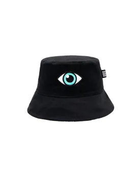 EYES REVERSIBLE STASH POCKET BUCKET HAT