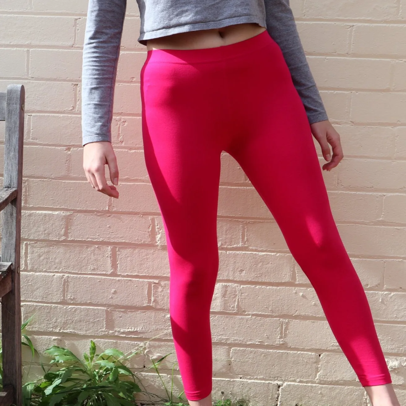 Fair Trade Organic Cotton Leggings Pink