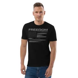 Freedom / US Flag Short Sleeve Unisex T-shirt for Men and Women