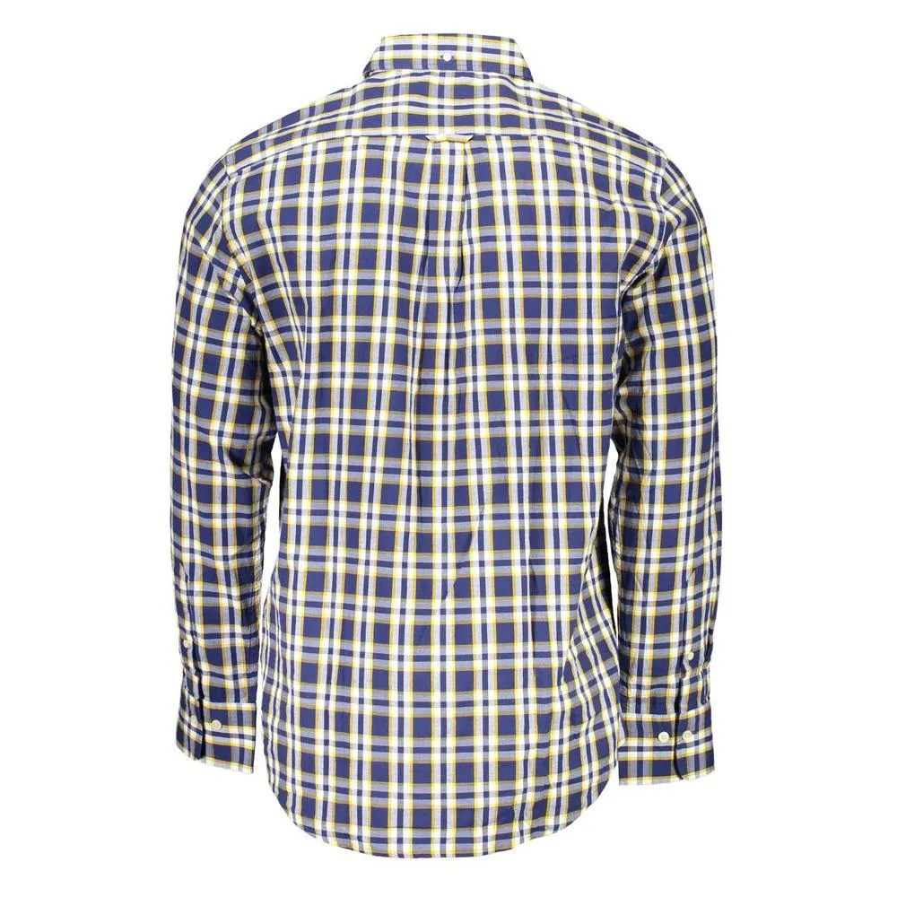 Gant Elegant Blue Cotton Button-Down Shirt