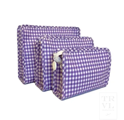 Gingham Roadie Bags