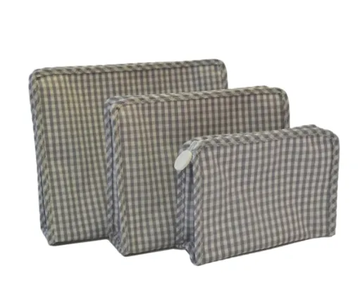 Gingham Roadie Bags