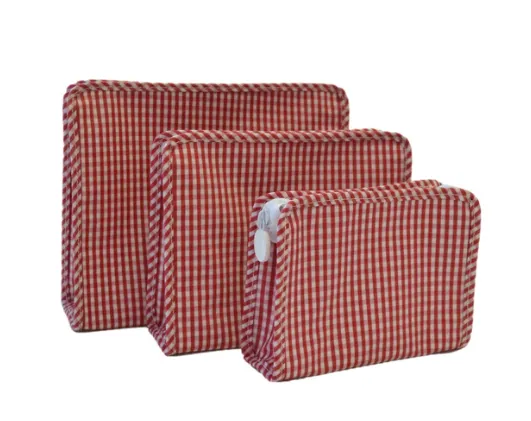 Gingham Roadie Bags