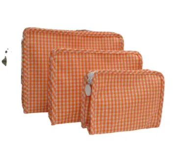 Gingham Roadie Bags