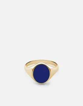 Heritage Ring, Gold/Blue