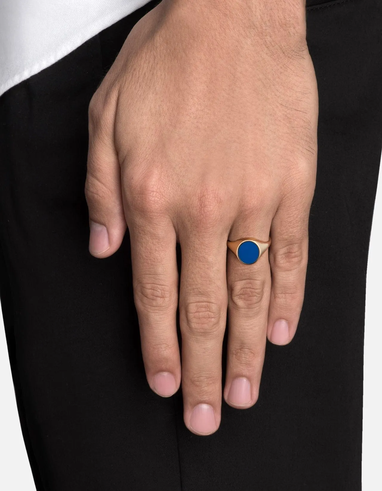 Heritage Ring, Gold/Blue