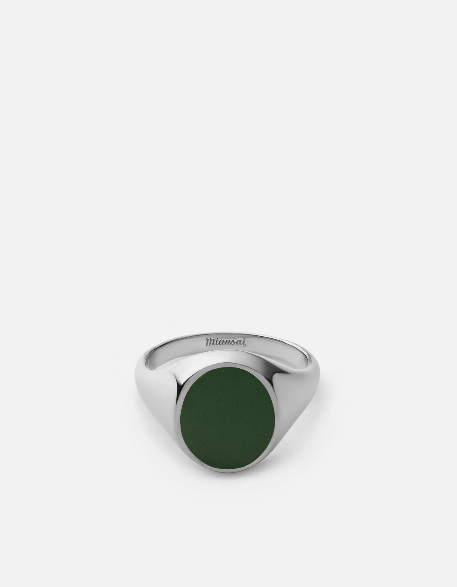 Heritage Ring, Sterling Silver/Green