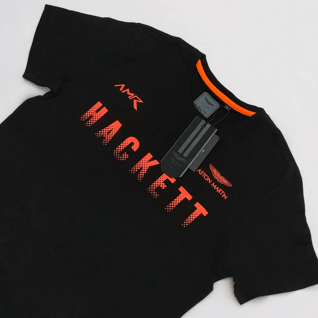 HK - Men 'Black' Hackett Printed T-Shirt HK687