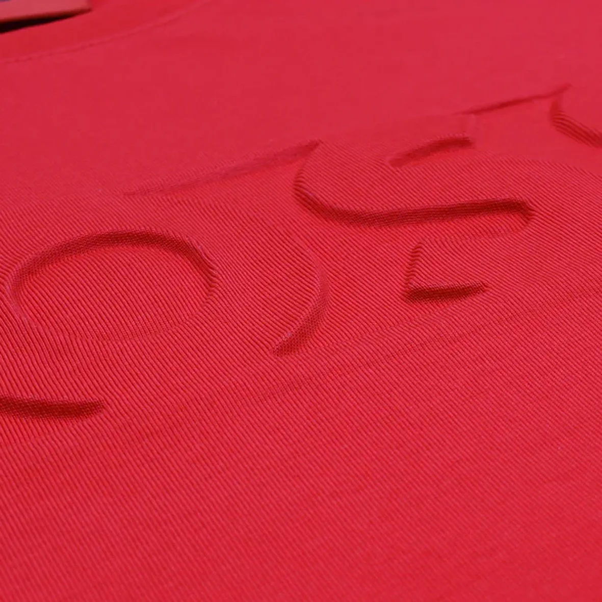 HU - Men 'Red' Boss Embossed Motive Logo T-Shirt HU871