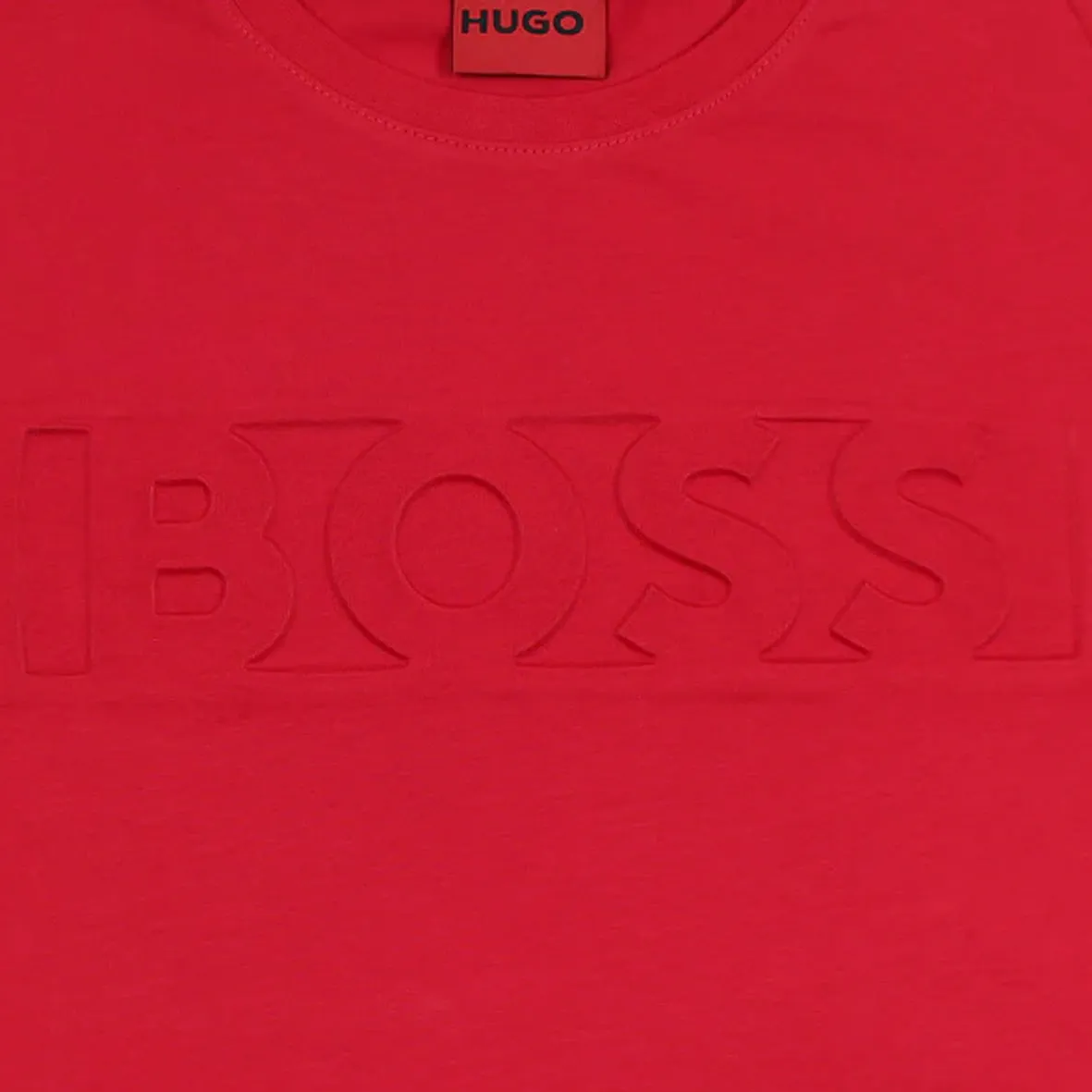 HU - Men 'Red' Boss Embossed Motive Logo T-Shirt HU871