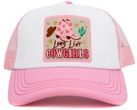 KBV1584 Long Live Cowgirls Meshback Trucker Cap