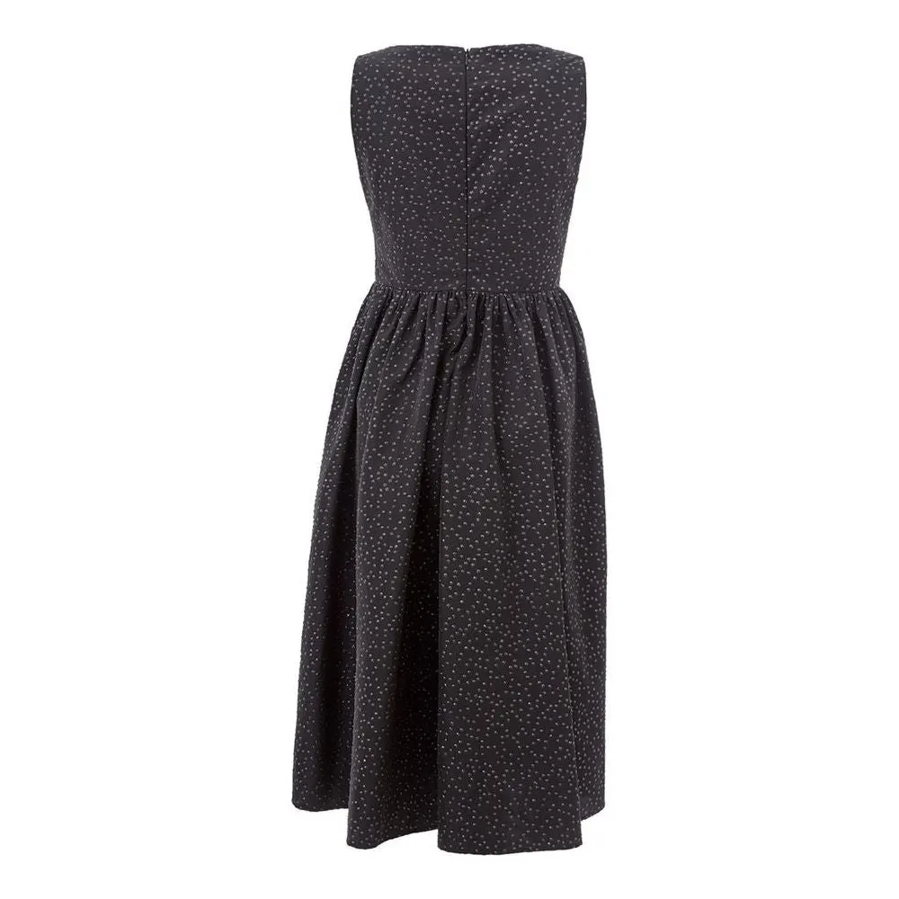 Lardini Elegant Black Polyethylene Dress