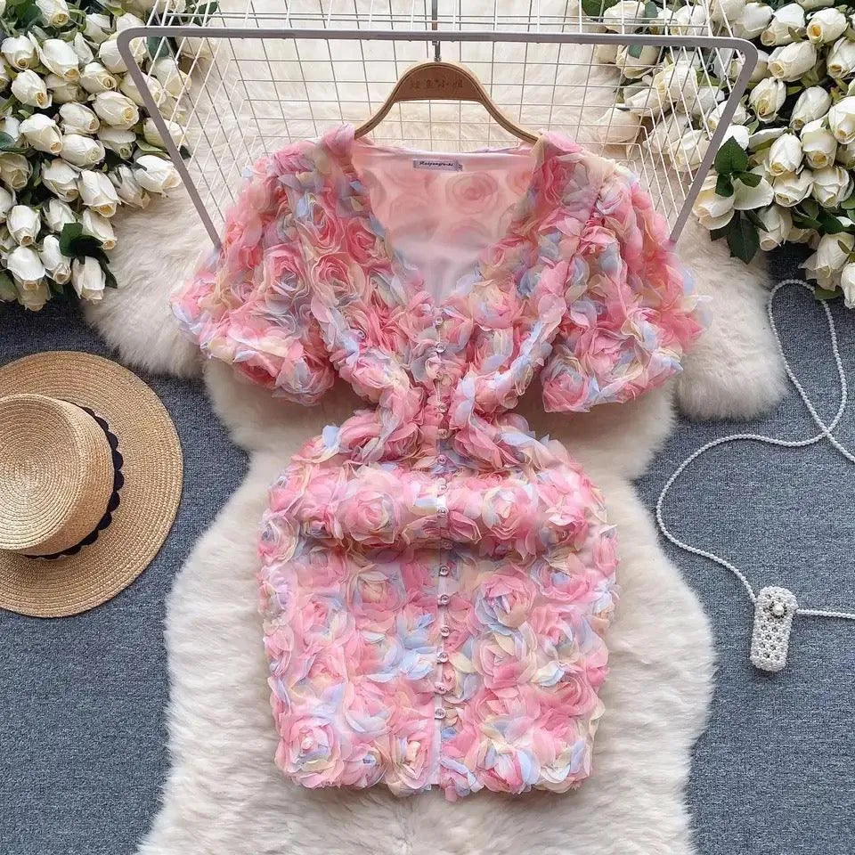 Laurel 3D Floral Dress