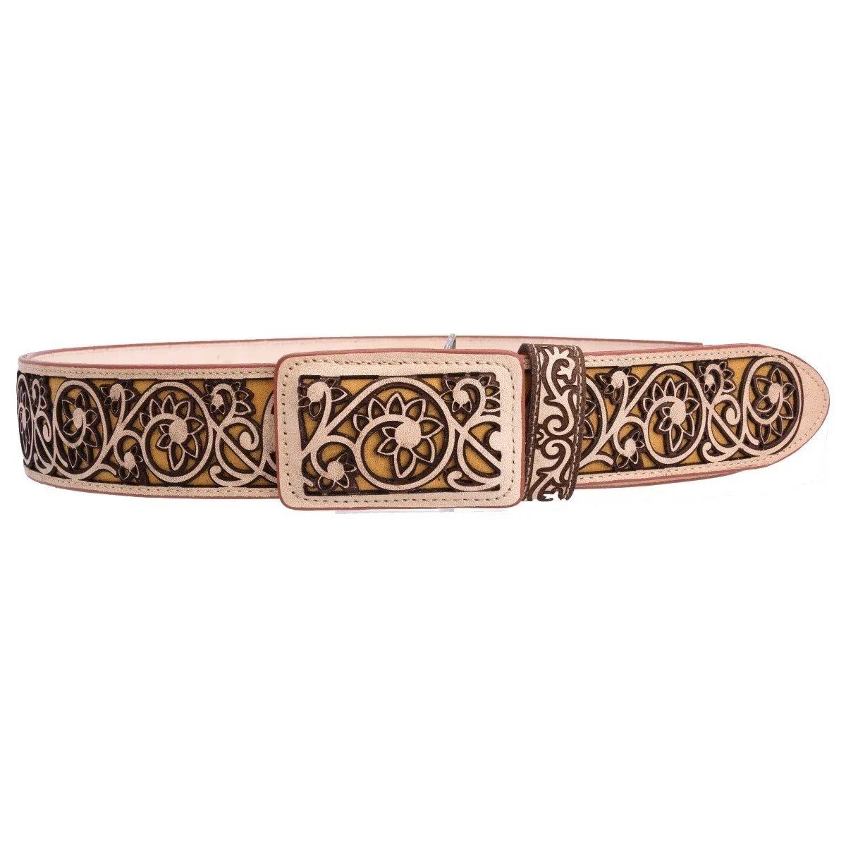 Leather Belt NA-WD1576-1516 Cinturon de Piel