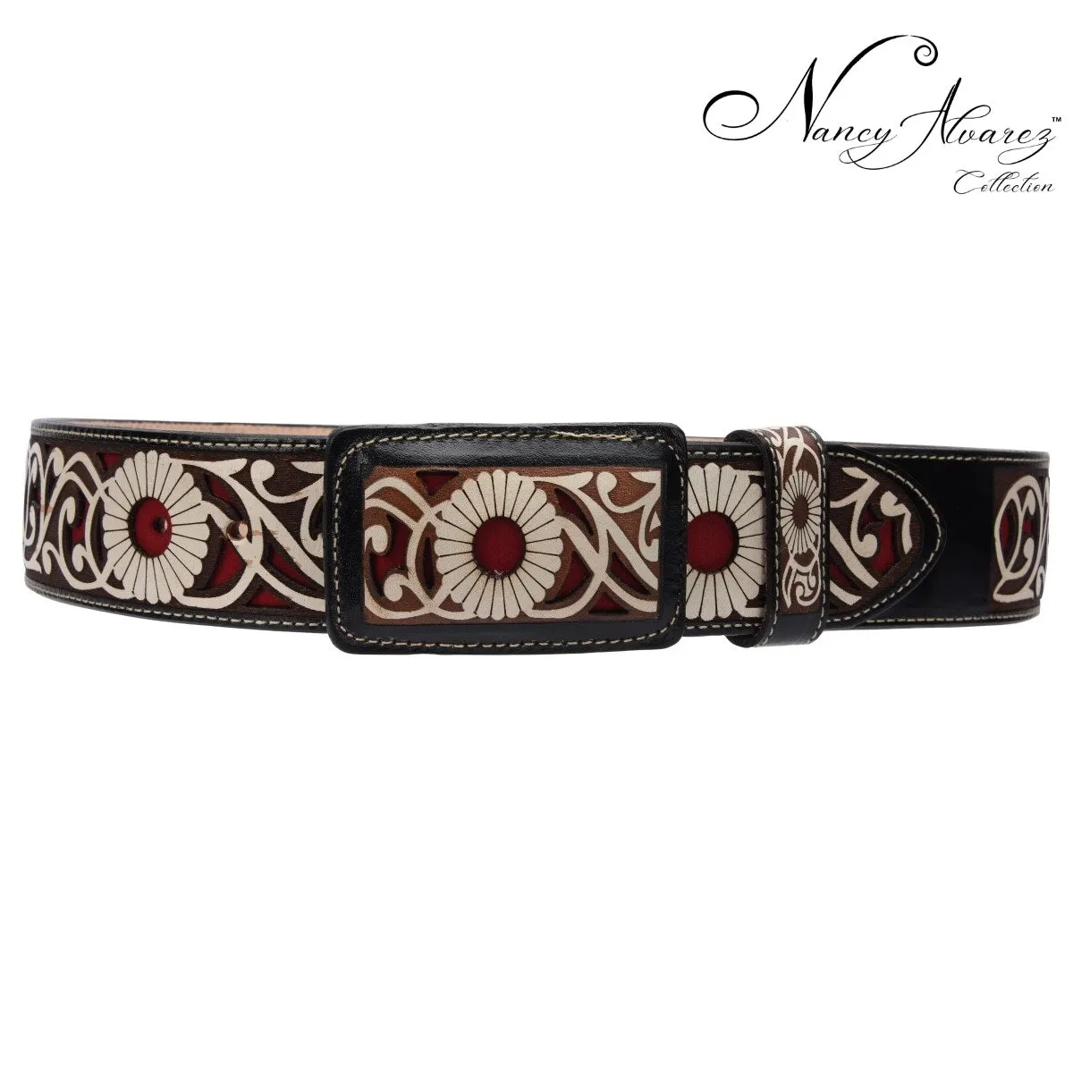 Leather Belt NA-WD1584-1520 Cinturon de Piel