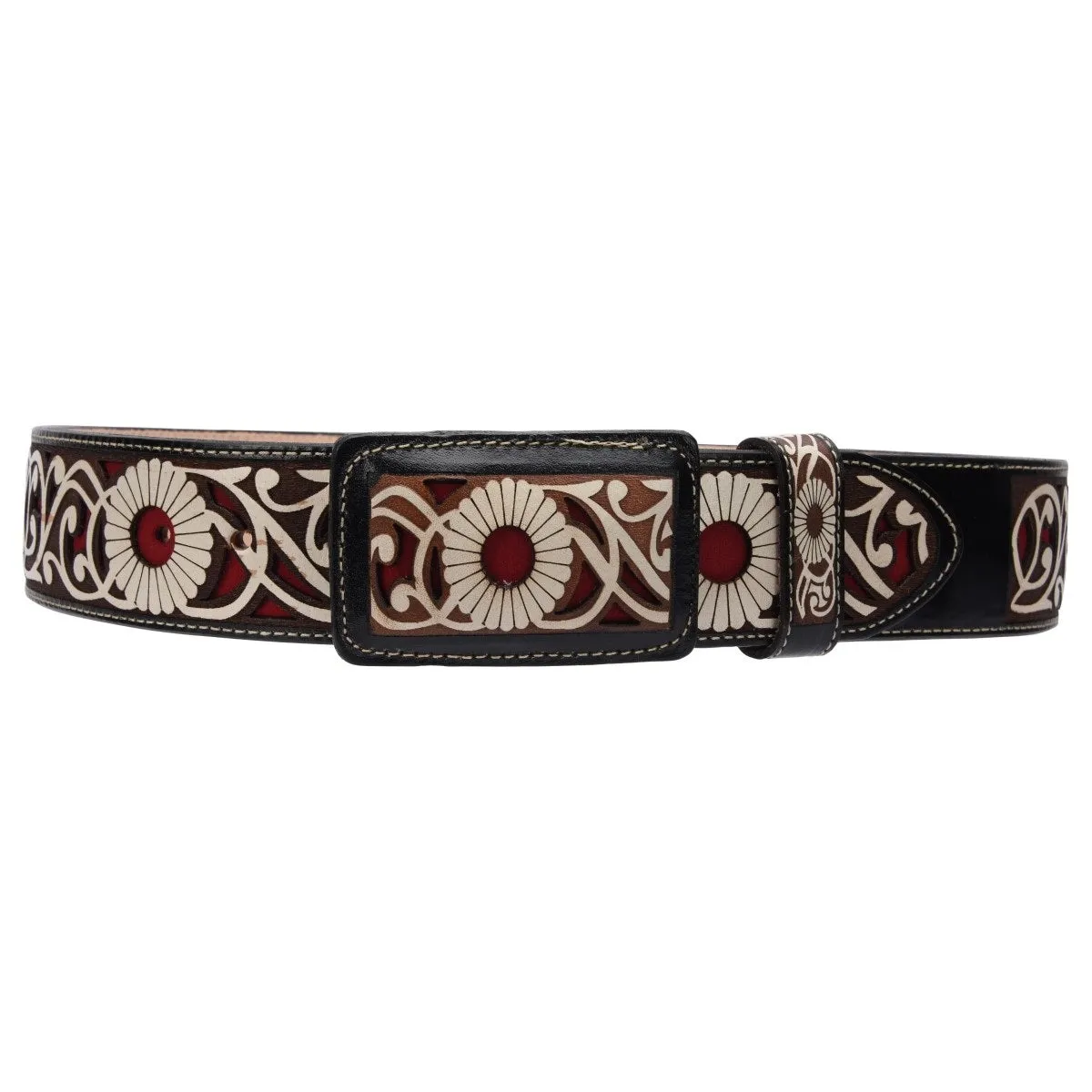 Leather Belt NA-WD1584-1520 Cinturon de Piel